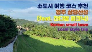 [소도시여행] korean small town trip 청주 상당산성 잔디밭 피크닉 #ifellietrip #ifelliereview