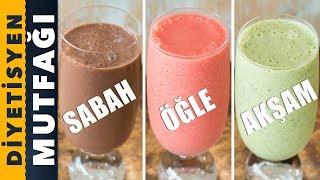 3 FARKLI SMOOTHIE TARİFİ ile 1 GÜN DETOKS | Diyetisyen Mutfağı