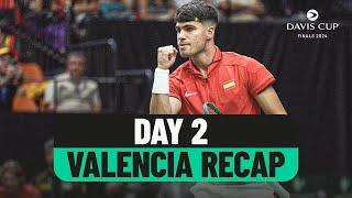 Day 2 Valencia Recap | Davis Cup 2024 Finals Group Stage