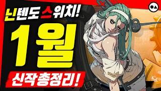 닌텐도 스위치 25년 1월 신작 총정리 | 총 17작품