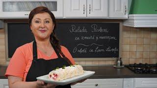 Rulada Pavlova - ruladă de bezea cu zmeură și mascarpone | Laura Laurentiu