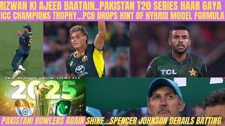 RIZWAN KI AJEEB BAATAIN..JOHNSON DERAILS PAKISTAN AT SYDNEY..AUSTRALIA WIN SERIES..CT K HYBRID MODEL