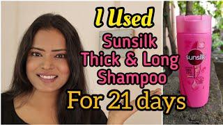 I used New Sunsilk Thik & long shampoo for 21days |How Is Sunsilk Pink Shampoo For Hair|Shinny Roops