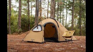 Hot tent camping in Firehiking, build 1-2 person  Fireden hot tent