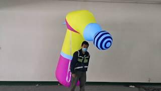 Giant Inflatable Suit With LED for City Parade Decoration