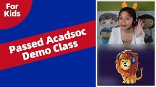 Passed Acadsoc Demo Class in April 2021 | Online English tutor | How to pass Teaching Lesson