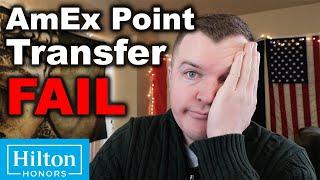 My AmEx Point Transfer FAIL (DO NOT DO)