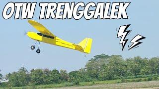  TERBANG PERDANA PESAWAT RC UNTUK PEMULA DARI TRENGGALEK 