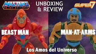 Los Amos del Universo - Super7 MOTU - Beast Man & Man-at-Arms - Unboxing & Review