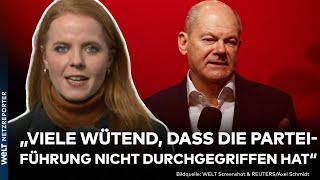 K-FRAGE ENTSCHIEDEN: Hat Scholz die Kandidatur nur mit Sturheit bekommen? Viel Kritik an SPD-Kurs