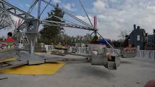 "The Scrambler" POV amusement ride at Adventureland