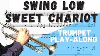 Swing Low Sweet Chariot for Trumpet. Play-Along/Backing Track. Free Music!