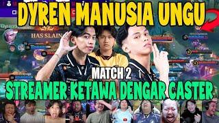 DYREN MANUSIA UNGU! REACTION STREAMER RRQ BANTAI BANTAI ONIC PH MATCH 2 ESL SNAPDRAGON