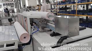 2800mm glue laminated kitchen towel maxi roll machine with auto labelling