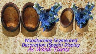 Woodturning Segmented Decoration (Spoon) Display