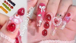 Tanghulu Nails DIY decorations! Art book/ Nail Extension ASMR