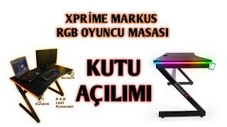 Xprime Markus RGB Oyuncu Masası Kutu Açılımı