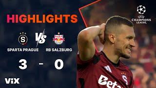 Sparta Prague vs. Red Bull Salzburg - Game Highlights | UEFA Champions League 2024/25 | ViX