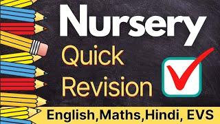 Quick Revision for nursery class | nursery class teaching by toppo kids | Nursery online classes