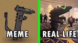 Toothless Dancing Original Vs Real life