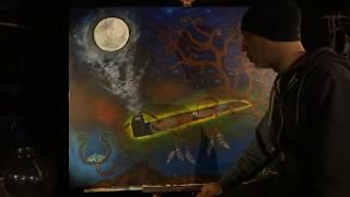 Michael Casiano, Tobacco Prayer- Painting