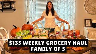 $135 WEEKLY GROCERY HAUL | Family of 5