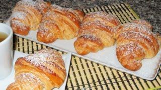 CORNETTI SFOGLIATI fatti in casa come quelli del bar! (Croissant Sfogliati) - GiAlQuadrato