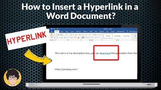 How to Insert a Hyperlink in a Word Document?, Hyperlink in a Word