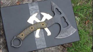 Stump of Truth Action! The Ccanku C1392 Survival Hatchet ($45) Review, Packable Chopper Axe Tomahawk