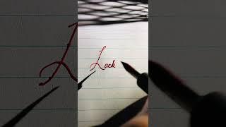 Lucky #asmr #satisfying #cursivewriting #calligraphymasters