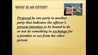 Contract Law-Offer and Acceptance