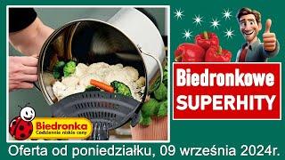 𝐁𝐈𝐄𝐃𝐑𝐎𝐍𝐊𝐀  Nowa Oferta od Poniedziałku 09.09.2024 | Biedronkowe Superhity