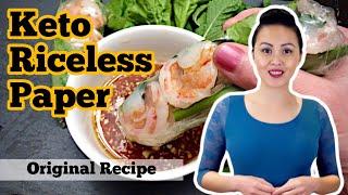 🫓 Keto riceless paper for your Vietnamese fresh spring rolls | Original recipe