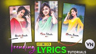 VN New Lyrics Video Editing || How to make Lyrics Video Editing VN App || VN App Tutorial Hindi