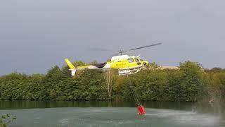 Incendio Navarra Longuida helicóptero