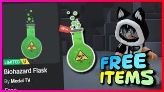 New FREE LIMITED UGC items , How to get FREE UGC LIMITED ITEMS Biohazard Flask on ROBLOX - Roblox