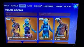 FINALLY TRAVIS SCOTT SKIN IN THE FORTNITE ITEM SHOP  UPDATED ALL THE VERSIONS WE HAVE UNTIL TODAY