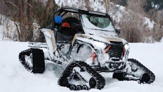 Testing RZR XP Turbo With Kimpex WSS4 Snow Tracks