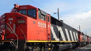 East bound CN freight train Lapeer Michigan