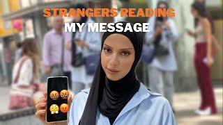 SOCIAL EXPERIMENT - STRANGERS READING RUDE DIRECT MESSAGE