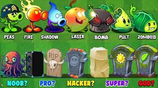 All Plants Max Level Vs Team Gravestones - Who Will Win? - Pvz 2 Challenge