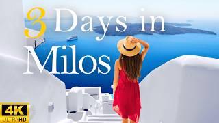 How to Spend 3 Days in MILOS Greece | Travel Itinerary