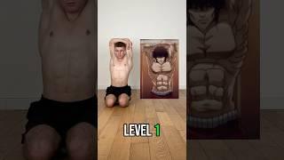 Baki poses ranking from level 1 to 10  #flexibility #mobility #training #workout #gym #wtf #anime