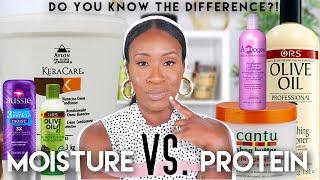 MOISTURE VS. PROTEIN | The Benefits & Differences, Reading Product Ingredients + MORE | Relaxed Hair