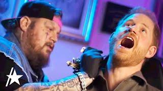 Prince Harry Gets NECK TATTOO From Jelly Roll In HILARIOUS Video