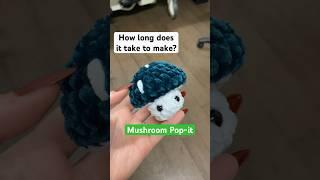 How fast can I crochet a mushy pop it? #crochet #amigurumi #popit #fidget