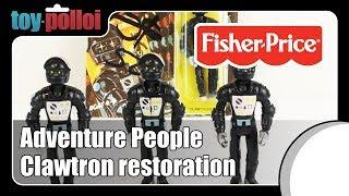 Vintage Adventure People Clawtron restoration - Fisher Price - Toy Polloi