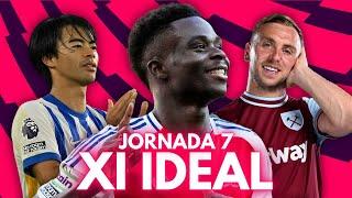 EL XI IDEAL DE LA JORNADA 7 DE LA PREMIER LEAGUE 24/25