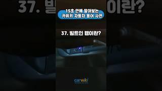15초 안에 알아보는 자동차 용어사전 '빌트인 캠'