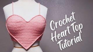 Crochet Heart Top | Beginners Friendly Tutorial